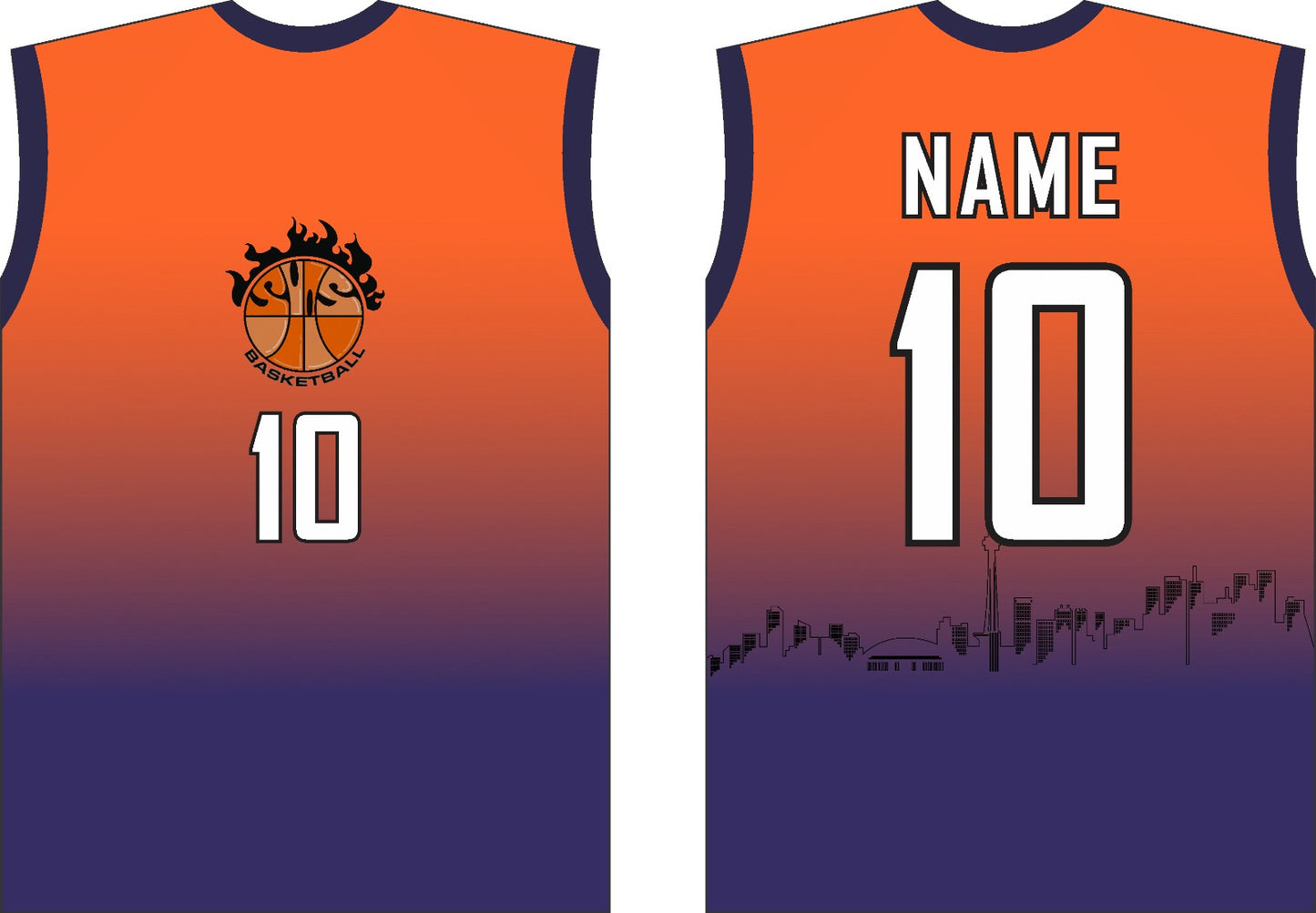 Custom Sublimated Sleeveless Jersey Shirt