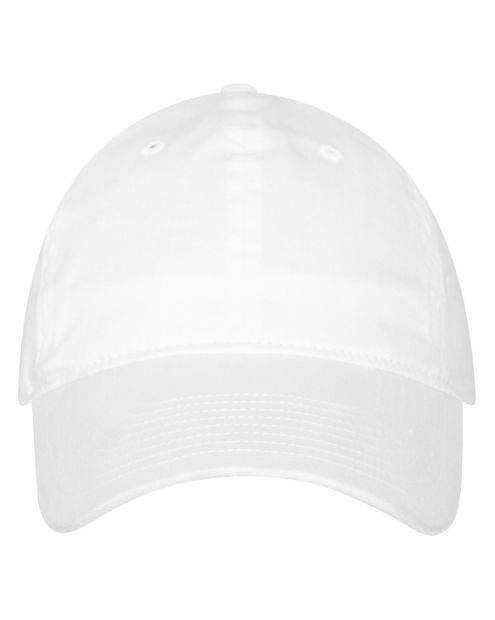 White baseball cap on a white background