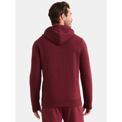 Maroon full sleve jersey with hoodie back side