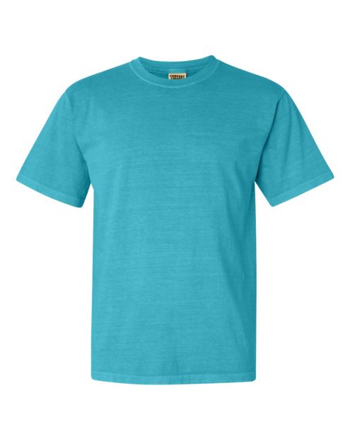 short-sleeved, teal blue Color 100% cotton t-shirt
