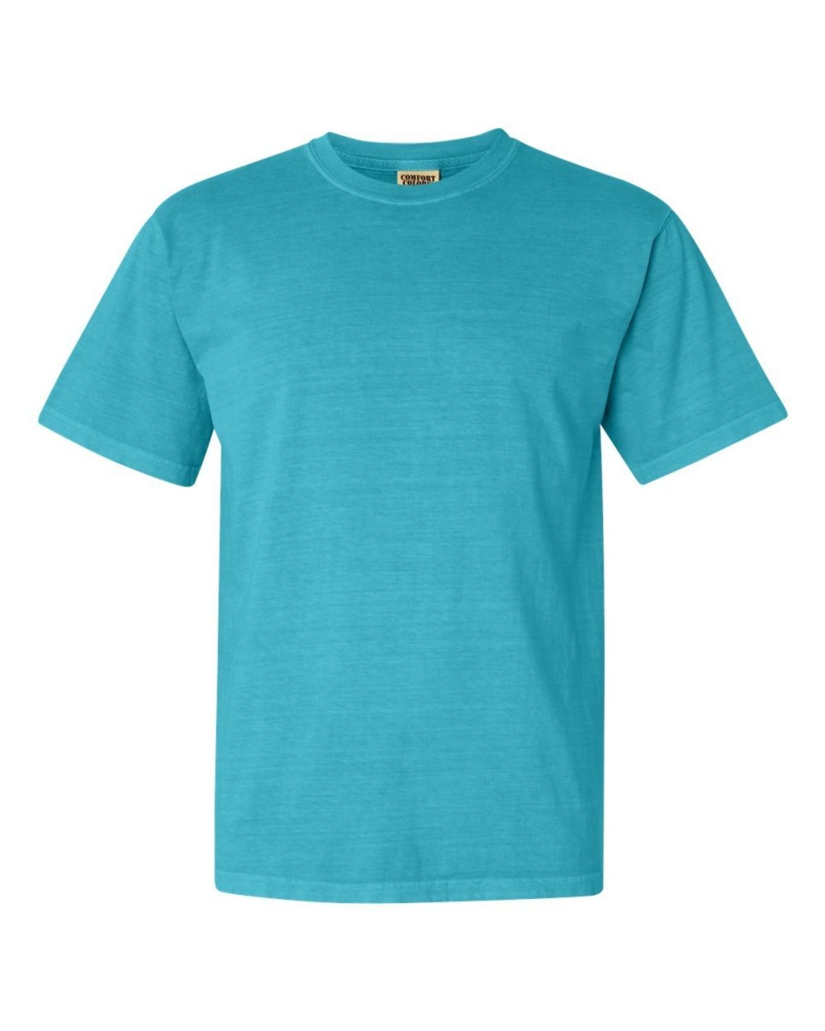 Garment-Dyed T-Shirt in a light blue or teal color