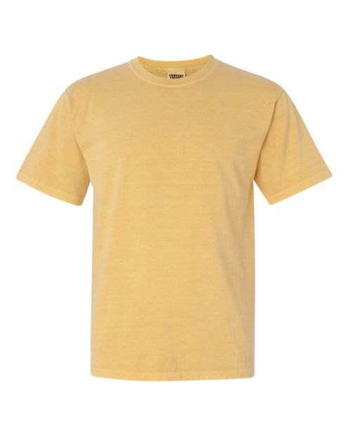t-shirt in a mustard yellow 