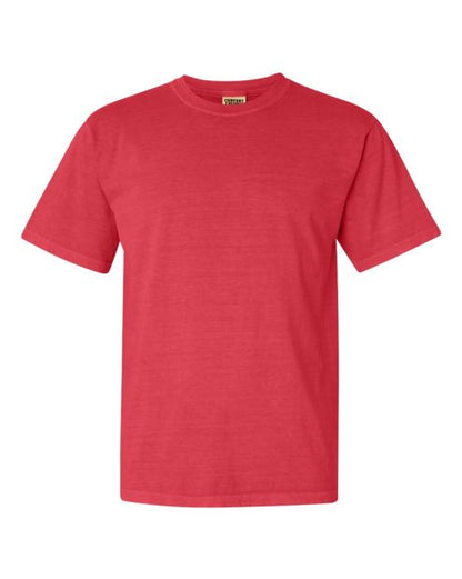 Red Comfort Colors garment-dyed heavyweight t-shirt