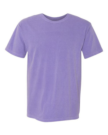 garment-dyed t-shirt in violet