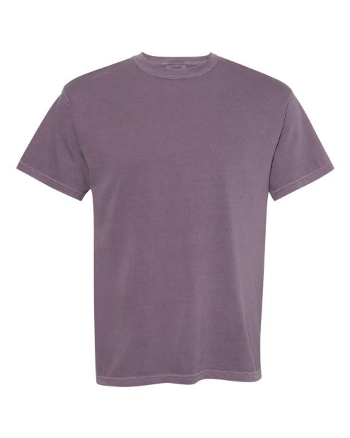 short-sleeved, crew neck, purple Color t-shirt