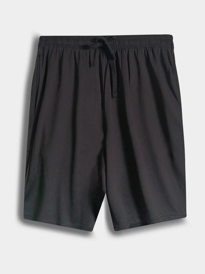 Custom Logo Black Sports Shorts (Plus sizes available)