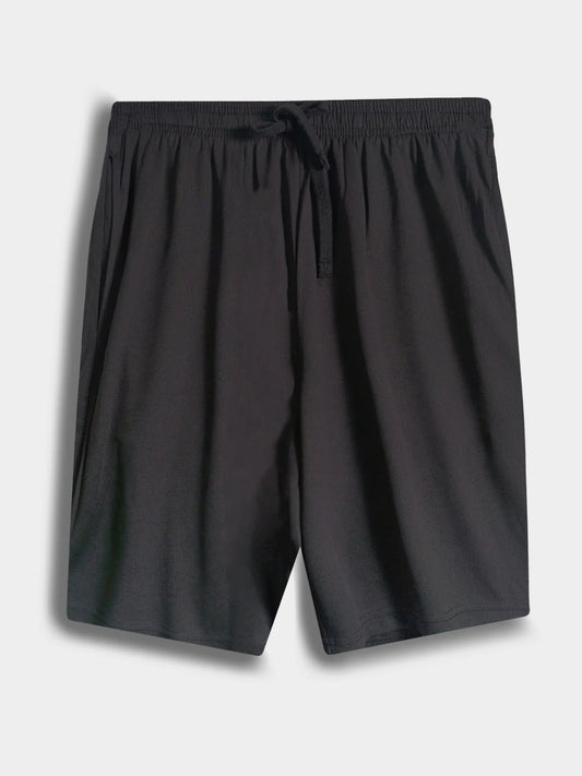 Custom Logo Black Sports Shorts (Plus sizes available)