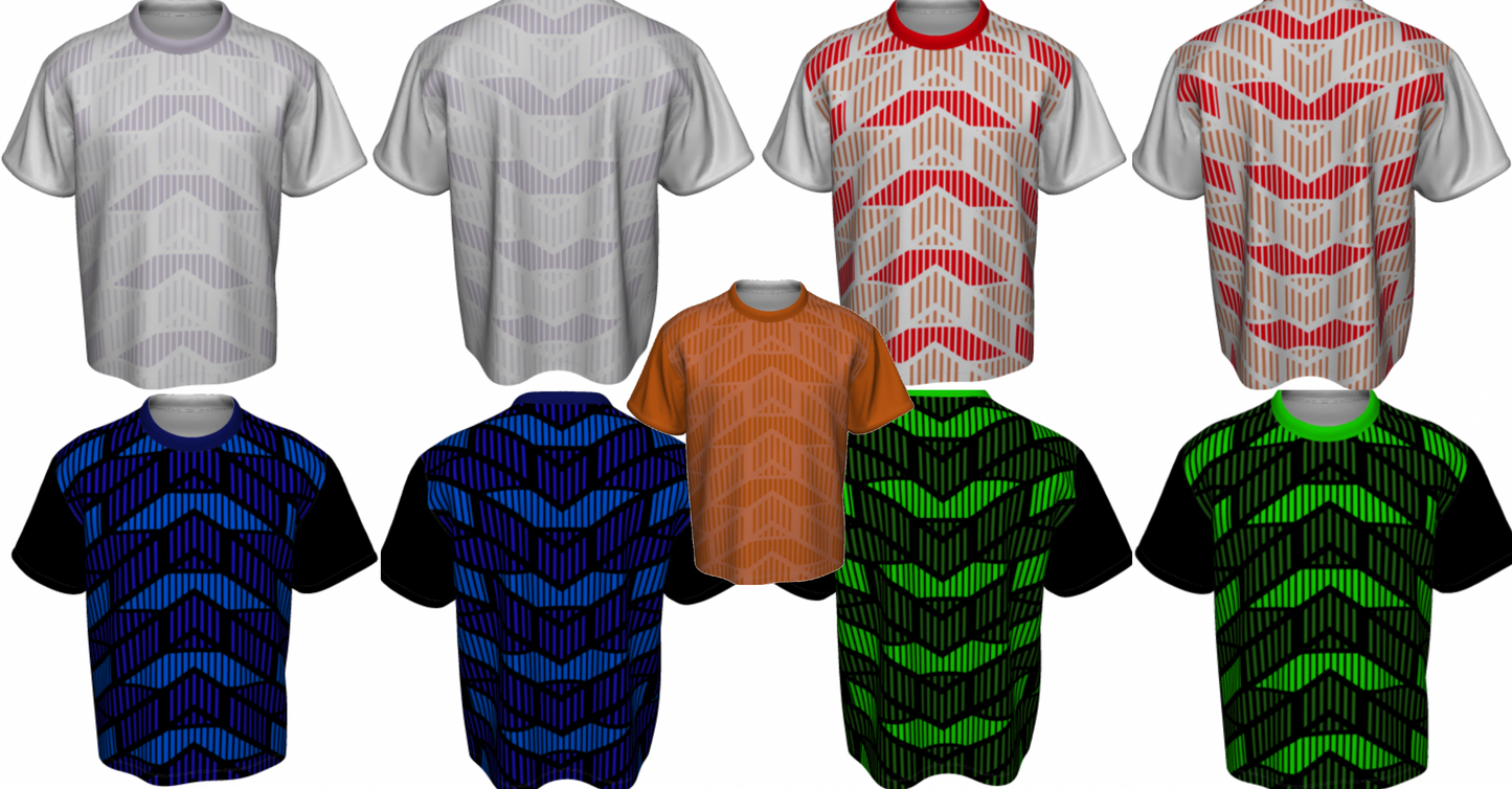 Custom Printed Sports Tshirt Full Sublimation Jersey design 17