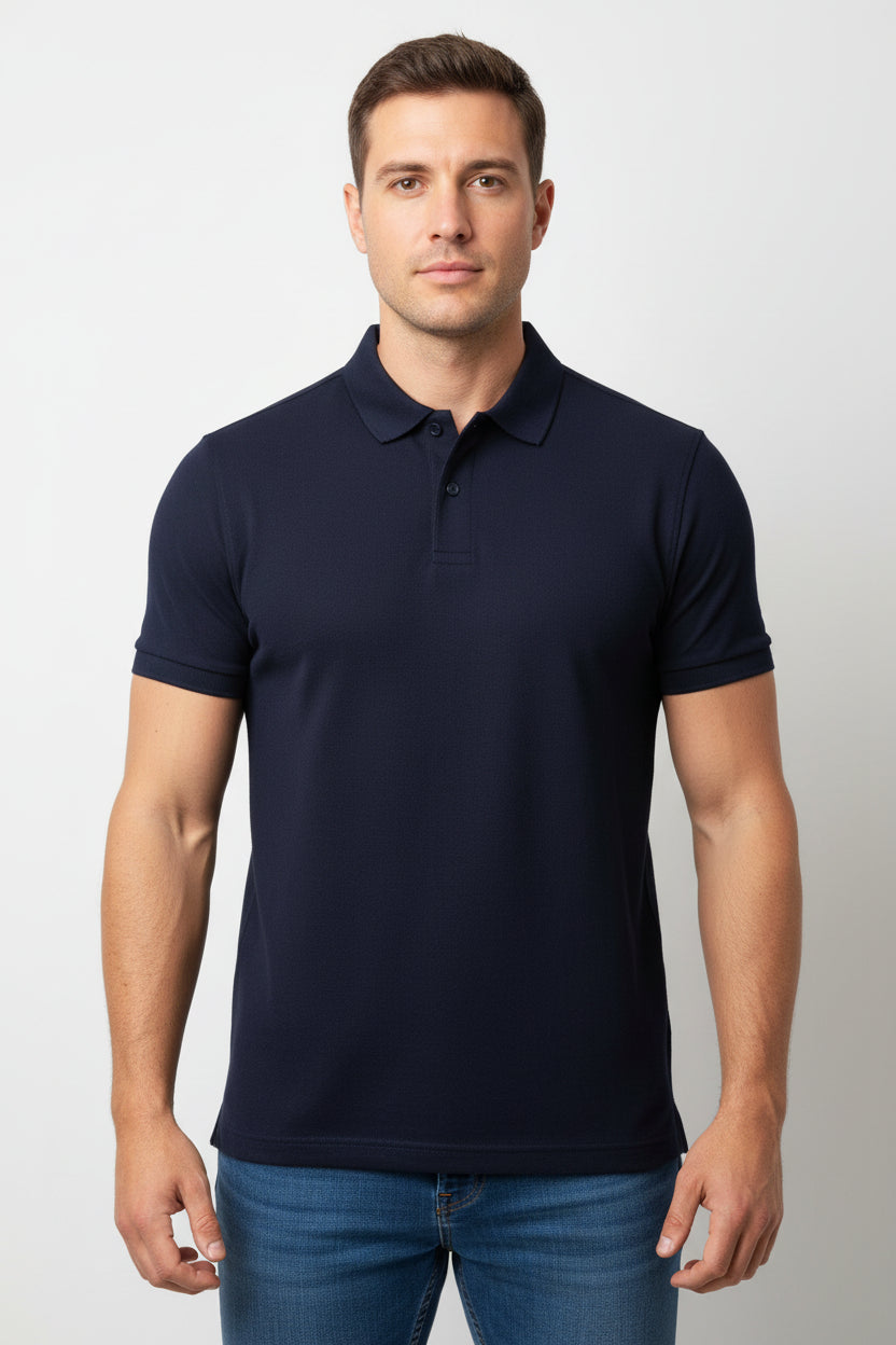 true navy polo
