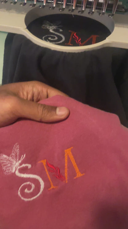 Custom Embroidered Comfort Colors Cotton T-shirts